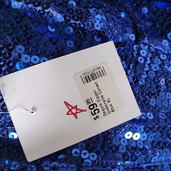 Daisy Corsets | NWT Sequined | Color: Blue | Size: Large - Picture 6 of 9